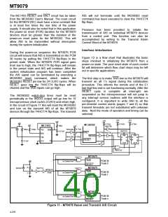 浏览型号MT9079的Datasheet PDF文件第40页
