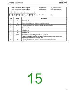 浏览型号MT9300AL的Datasheet PDF文件第15页