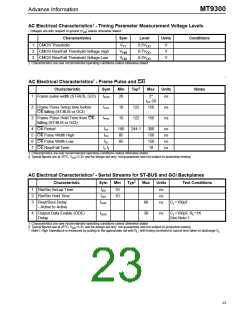 浏览型号MT9300AL的Datasheet PDF文件第23页
