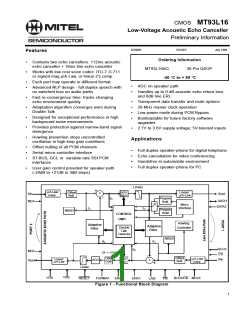 浏览型号MT93L16AQ的Datasheet PDF文件第1页