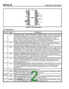 浏览型号MT93L16AQ的Datasheet PDF文件第2页