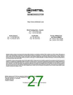 浏览型号MT93L16AQ的Datasheet PDF文件第27页