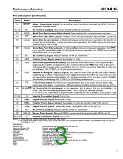 浏览型号MT93L16AQ的Datasheet PDF文件第3页