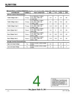 浏览型号NJW1194的Datasheet PDF文件第4页