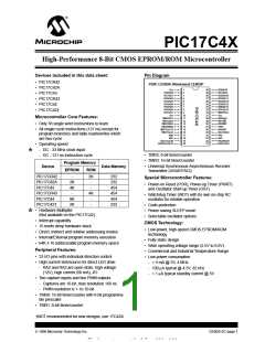 浏览型号PIC17LC42-16I/JW的Datasheet PDF文件第1页