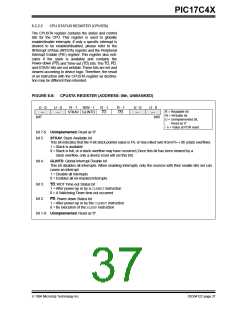 浏览型号PIC17LC42-16I/JW的Datasheet PDF文件第37页