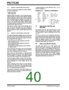 浏览型号PIC17LC42-16I/JW的Datasheet PDF文件第40页