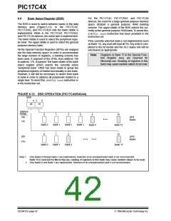 浏览型号PIC17LC42-16I/JW的Datasheet PDF文件第42页