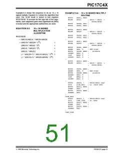 浏览型号PIC17LC42-16I/JW的Datasheet PDF文件第51页