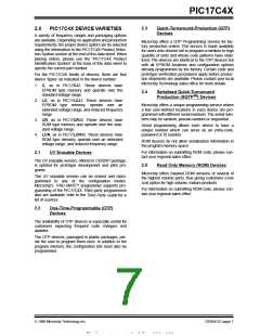 浏览型号PIC17LC42-16I/JW的Datasheet PDF文件第7页