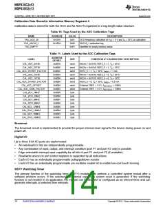 浏览型号MSP430G2513IN20的Datasheet PDF文件第14页