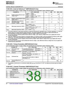浏览型号MSP430G2513IN20的Datasheet PDF文件第38页