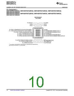 浏览型号MSP430FR5734IPWR的Datasheet PDF文件第10页