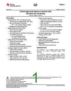 浏览型号PCM9211的Datasheet PDF文件第1页