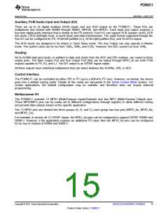 浏览型号PCM9211的Datasheet PDF文件第15页