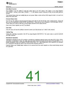 浏览型号PCM9211的Datasheet PDF文件第41页