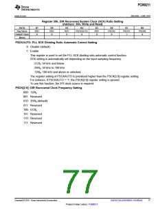 浏览型号PCM9211的Datasheet PDF文件第77页