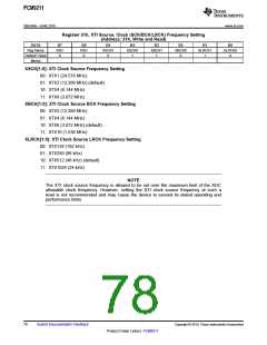 浏览型号PCM9211的Datasheet PDF文件第78页