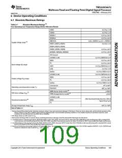 浏览型号TMS320C6672ACYP25的Datasheet PDF文件第109页