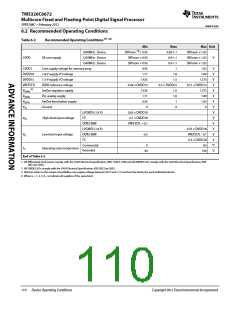 浏览型号TMS320C6672ACYP25的Datasheet PDF文件第110页