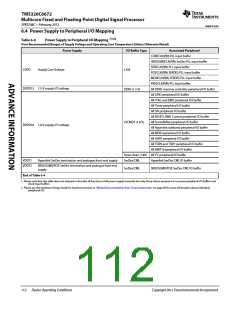 浏览型号TMS320C6672ACYP25的Datasheet PDF文件第112页