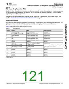 浏览型号TMS320C6672ACYP25的Datasheet PDF文件第121页