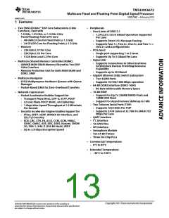 浏览型号TMS320C6672ACYP25的Datasheet PDF文件第13页