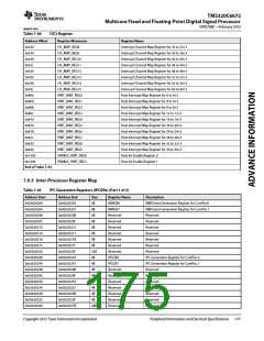浏览型号TMS320C6672ACYP25的Datasheet PDF文件第175页