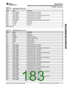 浏览型号TMS320C6672ACYP25的Datasheet PDF文件第183页