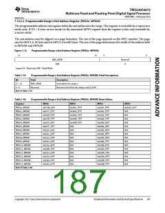 浏览型号TMS320C6672ACYP25的Datasheet PDF文件第187页