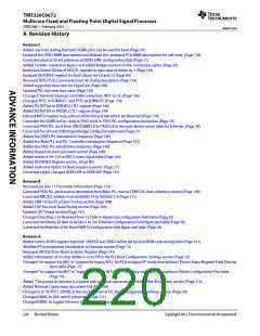 浏览型号TMS320C6672ACYP25的Datasheet PDF文件第220页