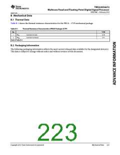 浏览型号TMS320C6672ACYP25的Datasheet PDF文件第223页