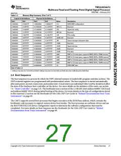 浏览型号TMS320C6672ACYP25的Datasheet PDF文件第27页