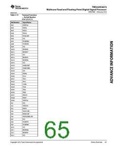 浏览型号TMS320C6672ACYP25的Datasheet PDF文件第65页