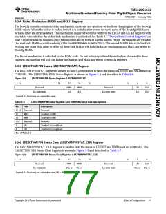 浏览型号TMS320C6672ACYP25的Datasheet PDF文件第77页