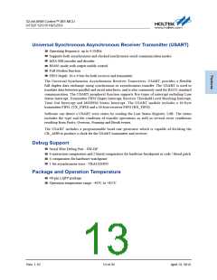 浏览型号HT32F1251_12的Datasheet PDF文件第13页