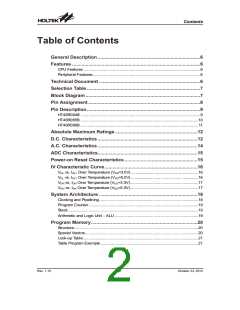 浏览型号HT46R065B_12的Datasheet PDF文件第2页