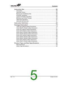 浏览型号HT46R065B_12的Datasheet PDF文件第5页