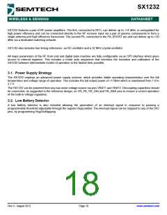 浏览型号SX1232的Datasheet PDF文件第18页