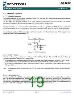 浏览型号SX1232的Datasheet PDF文件第19页