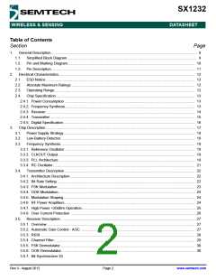 浏览型号SX1232的Datasheet PDF文件第2页