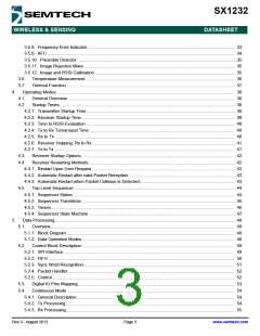 浏览型号SX1232的Datasheet PDF文件第3页