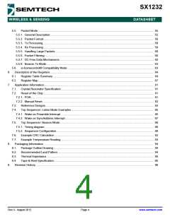 浏览型号SX1232的Datasheet PDF文件第4页
