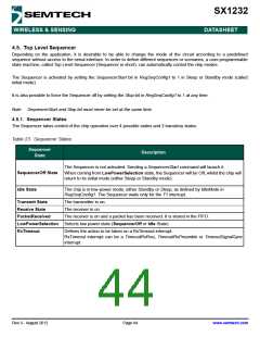 浏览型号SX1232的Datasheet PDF文件第44页
