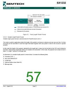 浏览型号SX1232的Datasheet PDF文件第57页