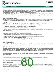 浏览型号SX1232的Datasheet PDF文件第60页