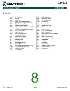 浏览型号SX1232的Datasheet PDF文件第8页