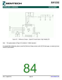 浏览型号SX1232的Datasheet PDF文件第84页