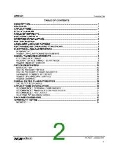 浏览型号WM8524的Datasheet PDF文件第2页
