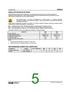 浏览型号WM8524的Datasheet PDF文件第5页